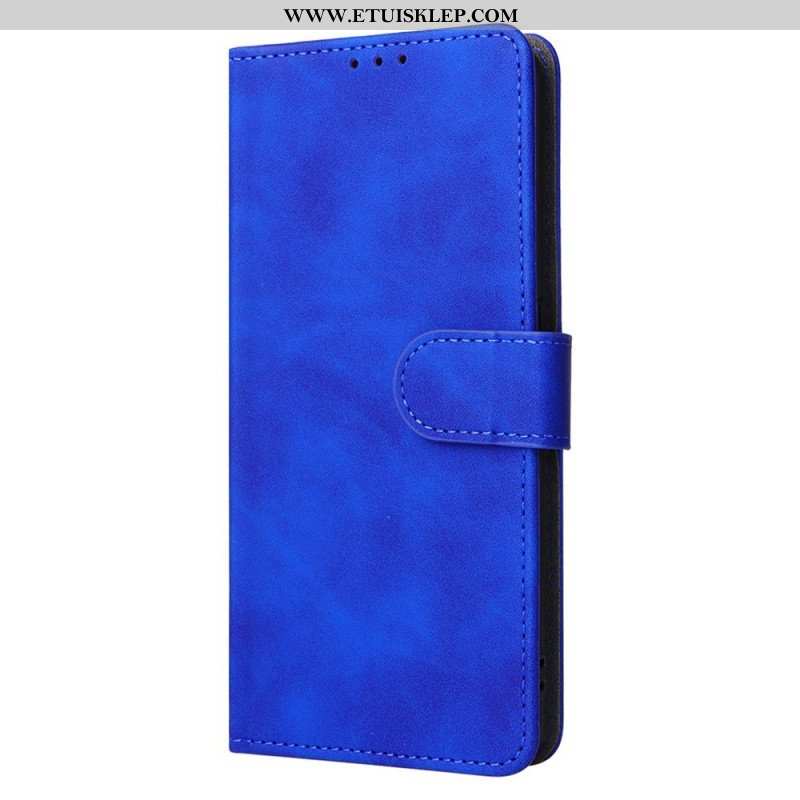 Etui Folio do Oppo Find X5 Lite z Łańcuch Zwykły Pasek Z Efektem Skóry